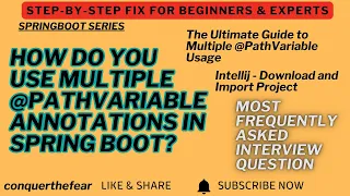 How do you use multiple PathVariable annotations in Spring Boot Ultimate Guide conquerthefear