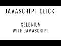 Javascript click in selenium Javascript with selenium Selenium Javascriptexecutor