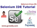 Selenium 39 Selenium IDE Tutorial