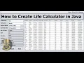 How to Create Life Calculator in Java NetBeans