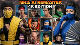 mortal kombat ii what if all characters u0026 stages were fully remastered in hd mk2 remastered