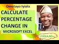 Excel tutorials How to calculate percentage increase and decrease in excel 3 simple steps