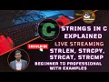 Strings in C Explained strlen strcpy strcat strcmp Beginner to professional with Examples
