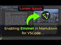 Add Emmet To Markdown Language In Vs Code - Tutorial