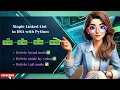 Singly Linked List Delete Operations DSA with python Telugu Explained Simply