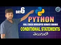 Day 06 Python Course in Telugu Conditional Statements Explained Cloud Computing Basics Telugu