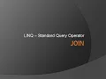 LINQ Join Operator Inner Join in LINQ Join two Collections