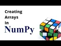 Creating Arrays In Numpy - Tamil Numpy Python Library Full Course
