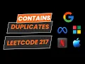 Contains Duplicate LeetCode 217 Solution in Hindi HashSet Approach for Interviews