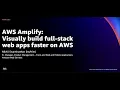 AWS re Invent 2021 - New Launch AWS Amplify Studio Visually build full-stack web apps fast on AWS