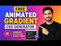 Free Animated Gradient CSS Generator Elementor Background Gradient Tutorial