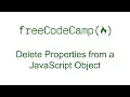 Delete Properties from a JavaScript Object - Free Code Camp