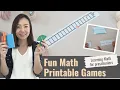 Fun Math Printable Games Learning Math for preschoolers