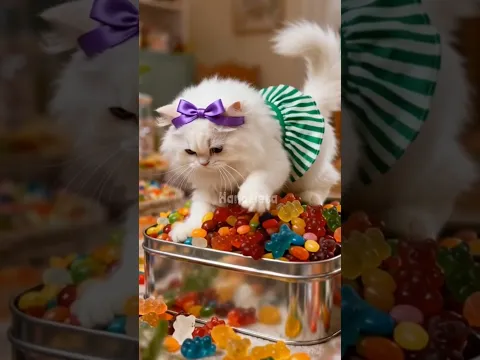 Kucing Mandi Marshmellow🔥🔥 #short