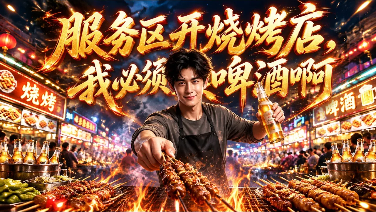 服务区开烧烤店,我必须卖啤酒啊