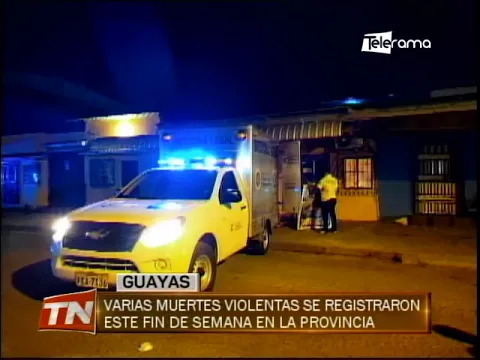 Varias muertes violentas se registraron este fin de semana en la provincia