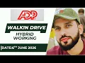 ADP Hybrid Work From Home Job Walk-in Date June 6 2026 5 Days Working