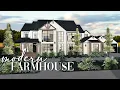 Bloxburg Realistic Modernized Farmhouse PART 1 No Large Plot Large Roleplay House Build