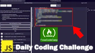 JavaScript Daily Code Challenge 25 - FreeCodeCamp