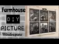 DIY ANTIQUE WINDOWPANE PICTURE FRAME COLLAGE WALL DECOR