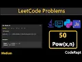 Pow x n Leetcode Q 50 Python C Java JS Leetcode Daily Challenges