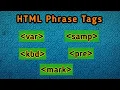 Phrase Tags In HTML - var samp pre mark kbd tag in HTML- HTML element that you probably don t know