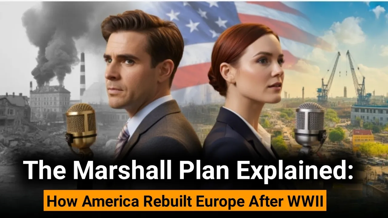 The Marshall Plan Explained: How America Rebuilt Europe After WWII | English Learning Podcast
