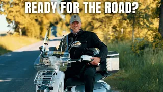 ready for the road testing my lambretta g350 before the trip