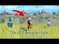 Genshin Impact - Skills comparison Crowd control Sucrose vs Kazuha vs Venti Comparison