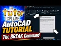 How to Use the BREAK Command in AutoCAD Beginner Tutorial