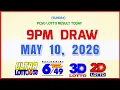Lotto Results Today 9pm May 10 2026 PCSO