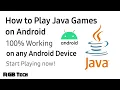 How to play Java Games on android J2ME Emulator
