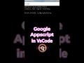 How to install Google AppScript using Clasp on a local Computer