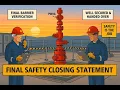 Lagu Final Safety Closing Statement Straddle/Repair