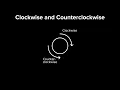 Clockwise and Counterclockwise