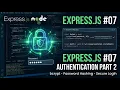 Express js Authentication Part 2 bcrypt Password Hashing Secure Login