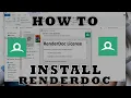 How to Install renderdoc