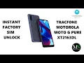 Instantly Factory SIM Unlock Tracfone Motorola Moto G Pure XT2163DL