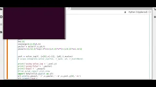 Basics of Python for Scientific Computing Lecture 11 Ordinary Differential Equation in Python