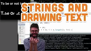 13 1 Strings and Drawing Text - Processing Tutorial