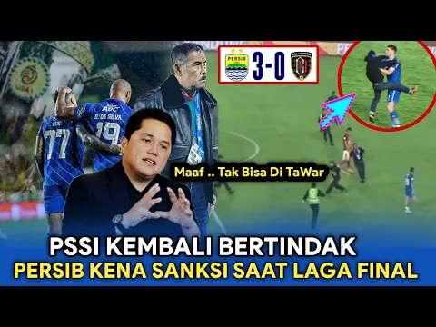 Download MP3 PSSI KEMBALI BERTINDAK❗Persib Kena Sanksi Di Laga Final😭Bojan Hodak Ungkap Penyebab▪️Rezaldi Si biru