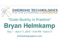 Philly ETE 2016 - Code Quality in Practice