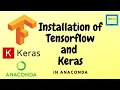 Tensorflow and Keras installation in Anaconda