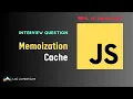 Dil Se JavaScript Question 3 What is Memoization Hindi