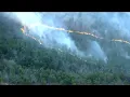 Big flames raining embers in New Jersey pine barrens fire