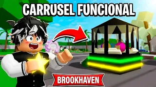 COMO HACER UN CARRUSEL FUNCIONAL EN BROOKHAVEN! 😱 - ROBLOX