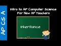 AP CS A Teacher Training - Writing Objects