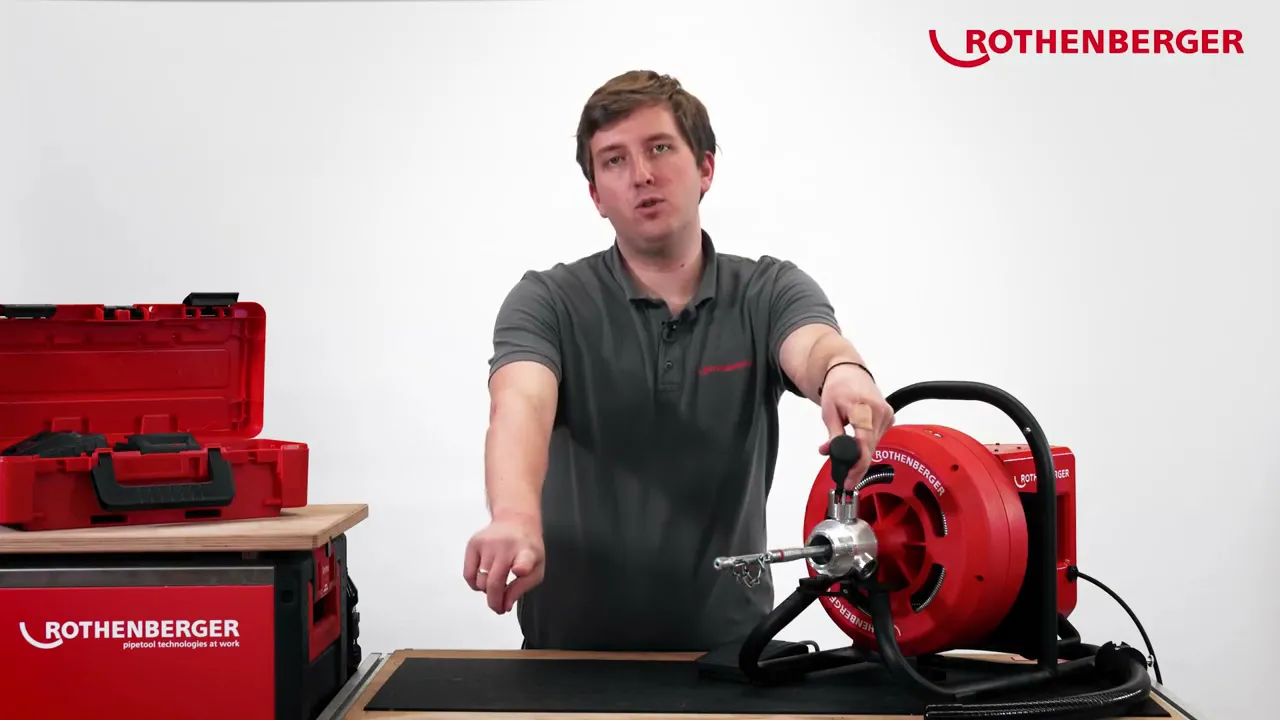 Déboucheur électrique RODRUM VarioClean sur batterie (Rothenberger)