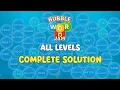 Bubble Word Jam all levels walkthrough solution