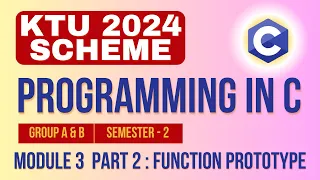 KTU BTECH 2024 Second Semester-Programming in C Group A B Module 3 - Part 2